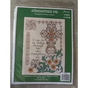 NEW Imaginating Cross Stitch Kit Strengthen Me Arthurs